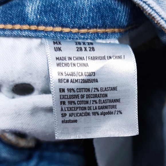 American Eagle Outfitters Womens 28 X 28 Light Color Skinny Jeans - Picture 4 of 4